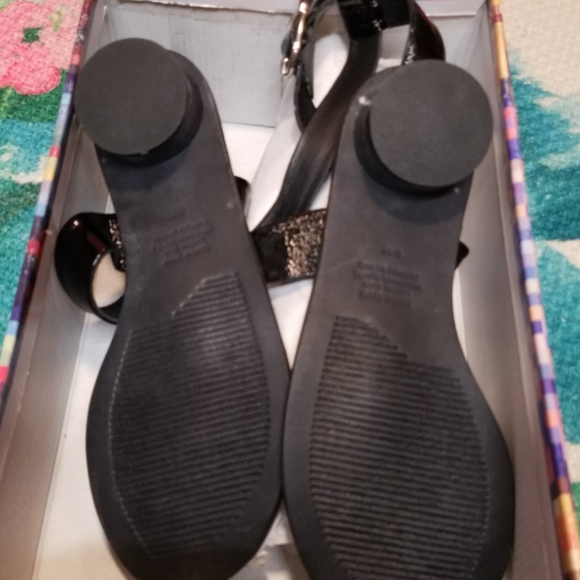 Harlowe black strappy sandals - Picture 6 of 8